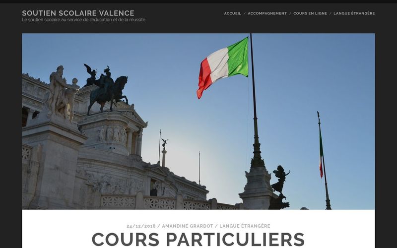 Apprendre l'italien, soutien scolaire en italien