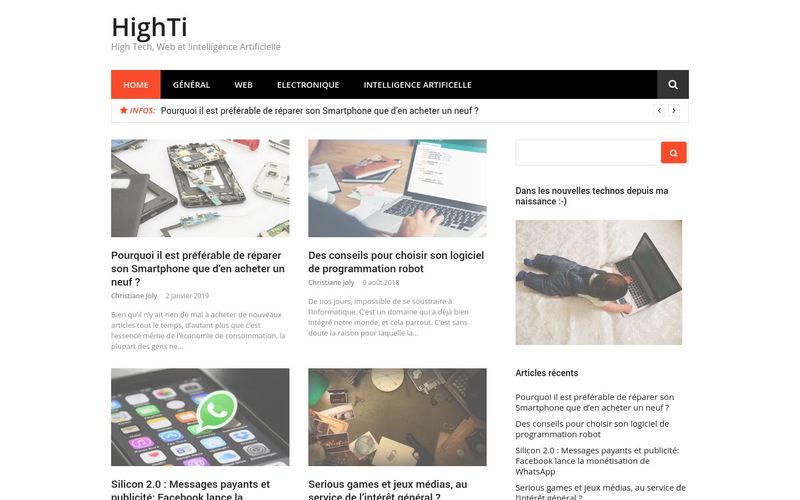 HighTi - High Tech, Web et Intelligence Artificielle