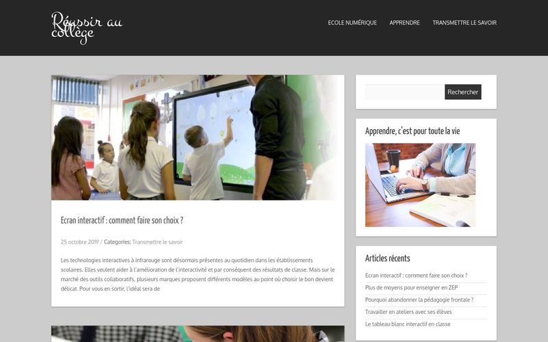 Réussir au collège - Des conseils pour progresser